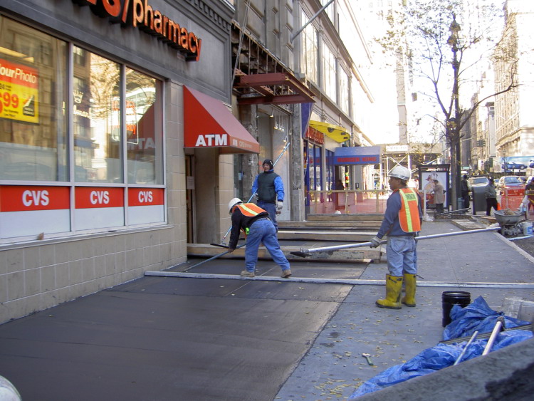 Concrete Sidewalk Contractors Manhattan